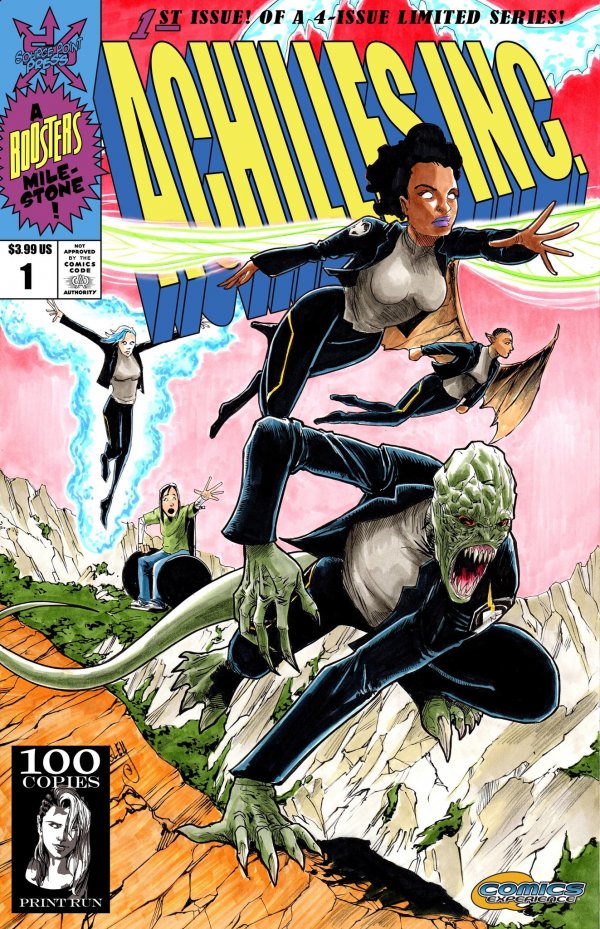 Achilles Inc #1 - 4 Complete Series BTC Shawn Langley X-Men Homage LTD 100