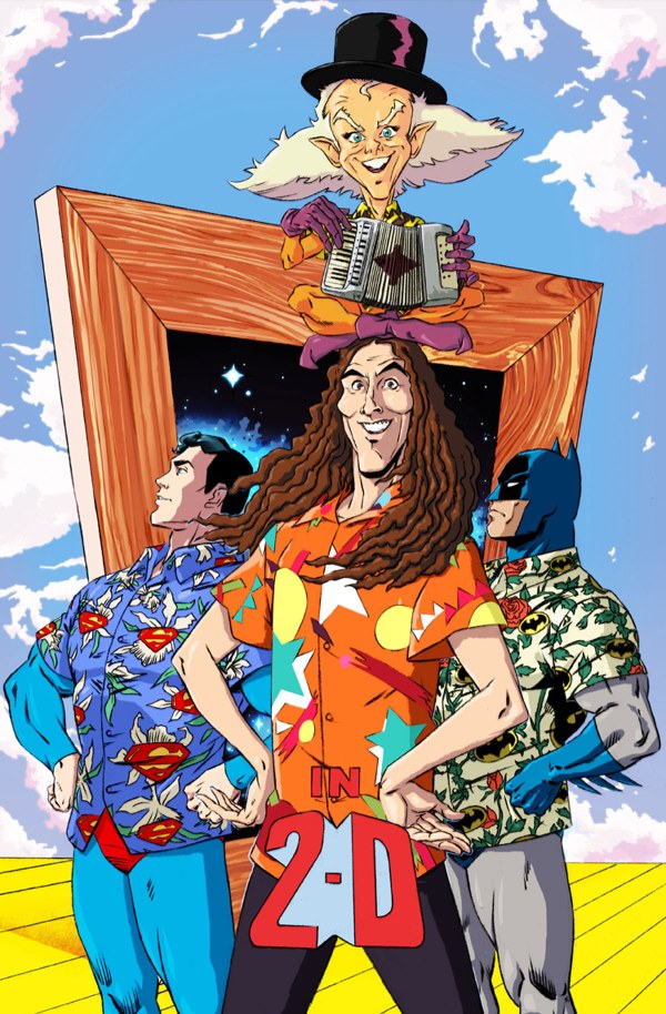 Batman Superman Weird Al Worlds Weirdest #1 Cover E Dan Schoening FOIL