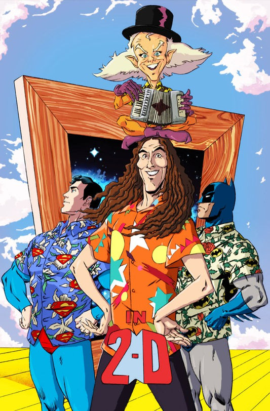 Batman Superman Weird Al Worlds Weirdest #1 Cover E Dan Schoening FOIL