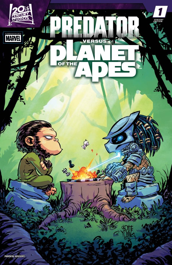 Predator vs. The Planet Of The Apes #1 Skottie Young