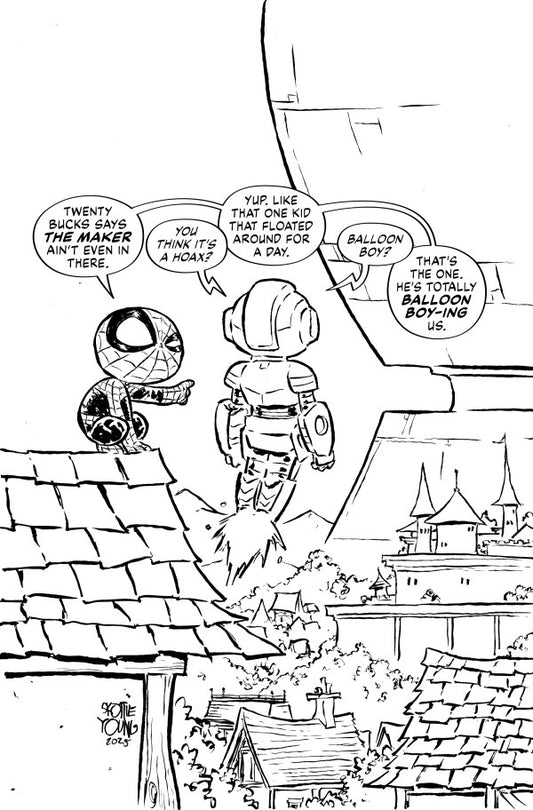 Ultimate Endgame #1 [1:100] Skottie Young B&W Virgin