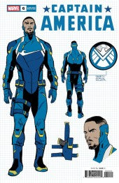 Captain America #6 [1:10] Valerio Schiti Design