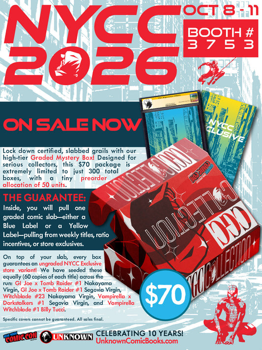 UNKNOWN COMICS NYCC 2026 GRADED MYSTERY BOX