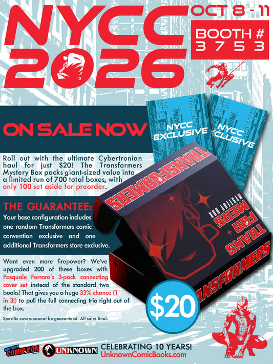 UNKNOWN COMICS TRANSFORMERS MYSTERY BOX 2026
