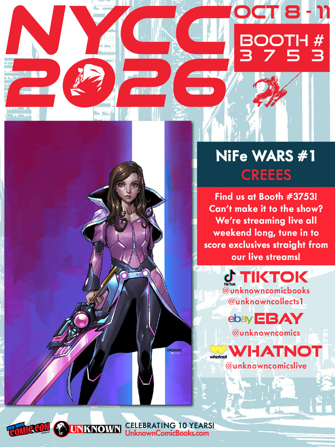 NiFe WARS #1 CREEES NYCC EXCLUSIVE VIRGIN VAR