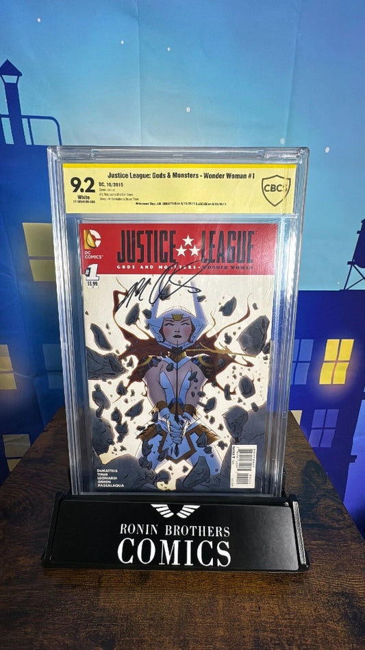 JLA Gods And Monsters Wonder Woman #1 Jae Lee Signed CBCS 9.2
