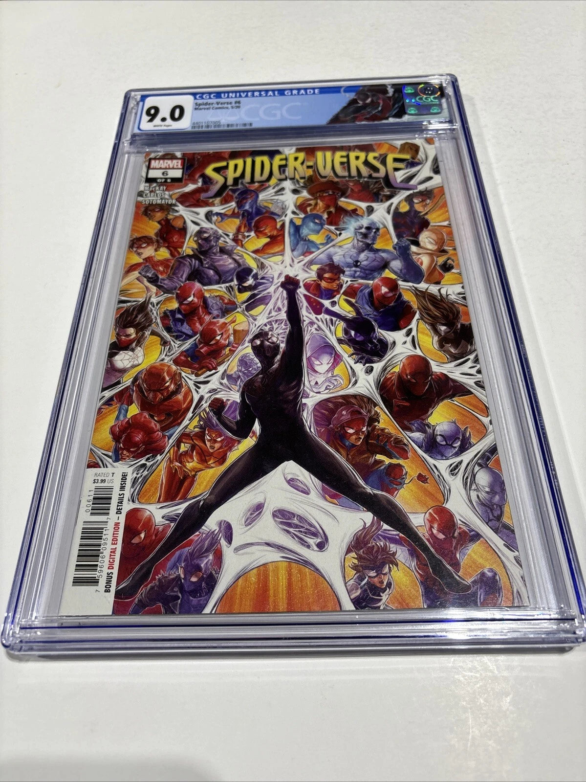 Spider Verse #6 Dave Rapoza Main CGC 9.0 8 1st Appearance Low Print Run