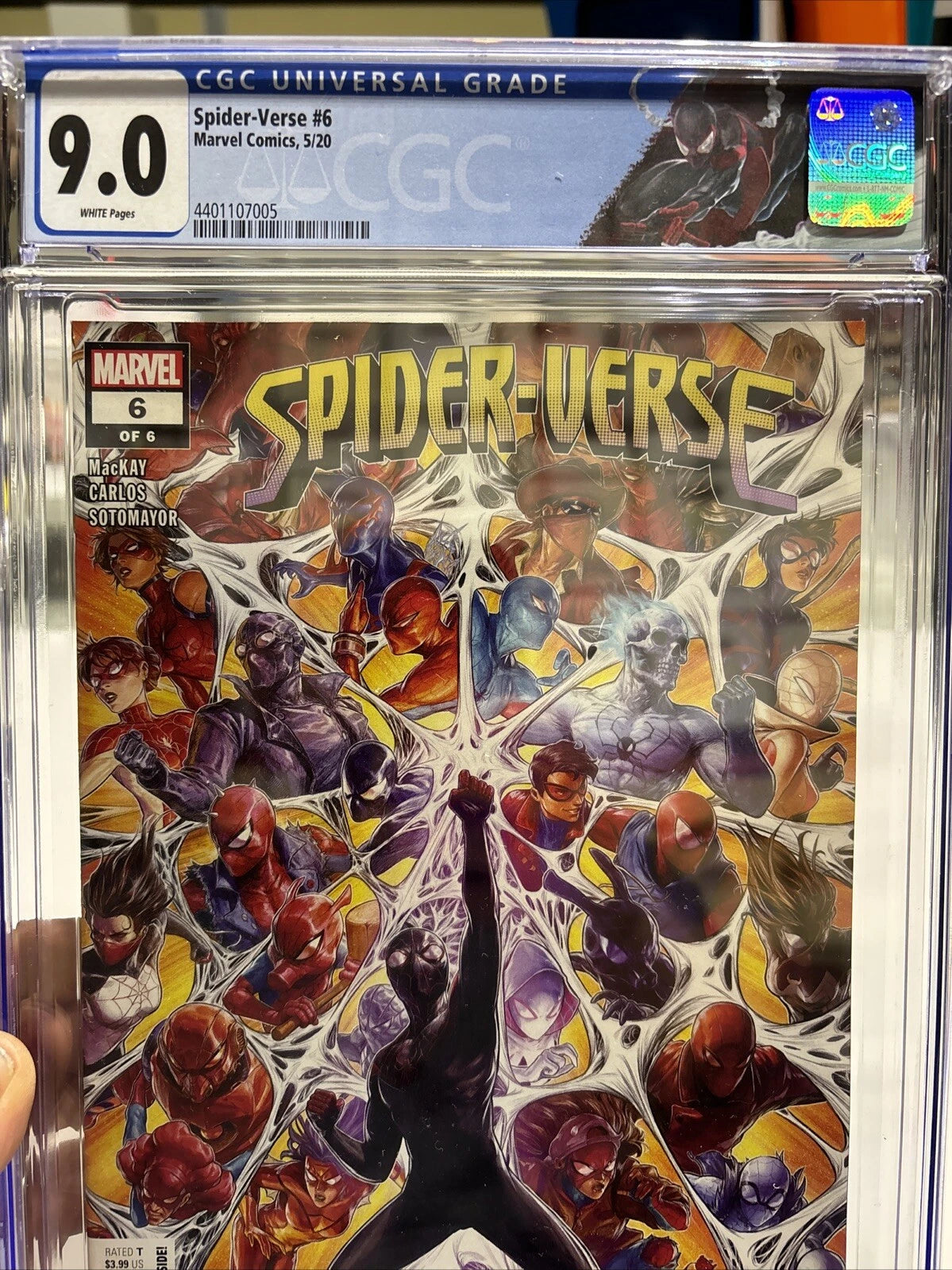 Spider Verse #6 Dave Rapoza Main CGC 9.0 8 1st Appearance Low Print Run
