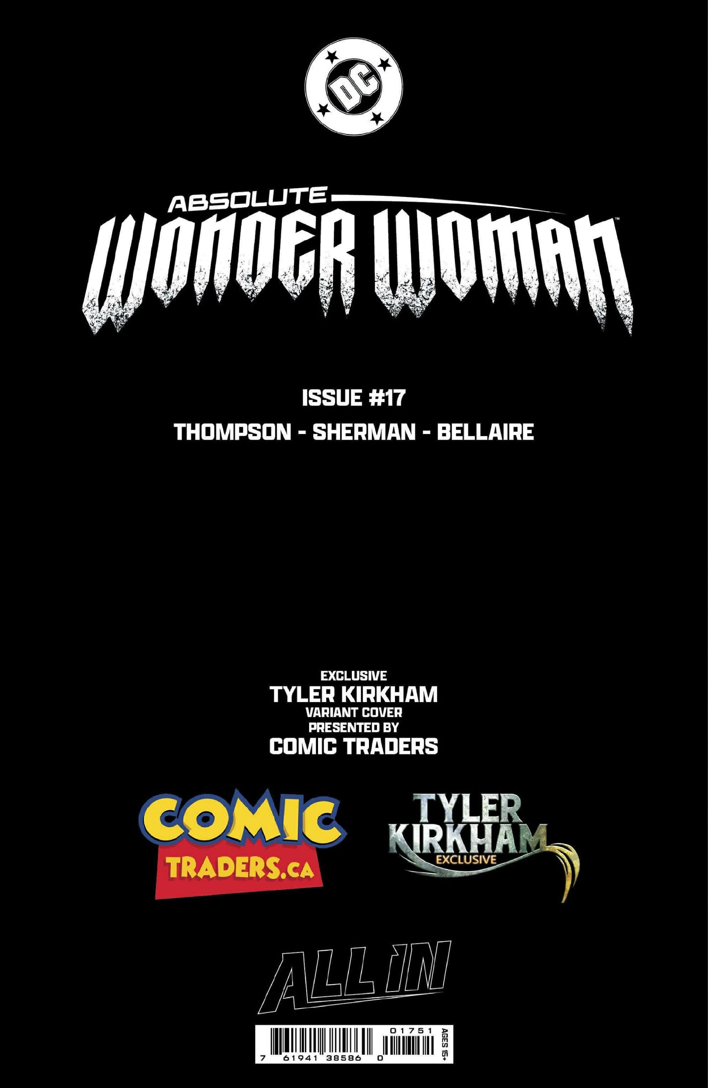 ABSOLUTE WONDER WOMAN #17 TYLER KIRKHAM EXCLUSIVE VAR