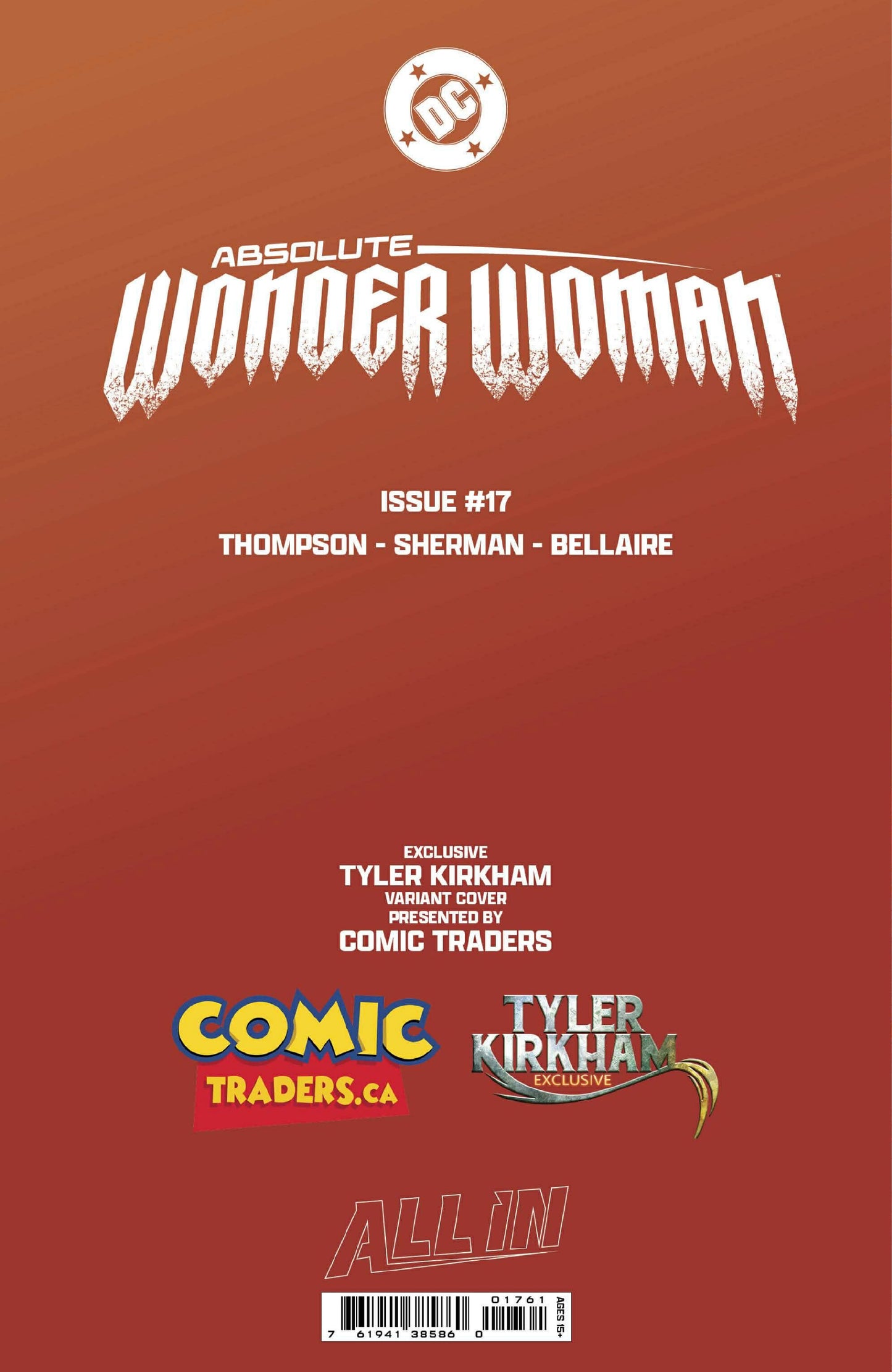ABSOLUTE WONDER WOMAN #17 TYLER KIRKHAM EXCLUSIVE VIRGIN VAR