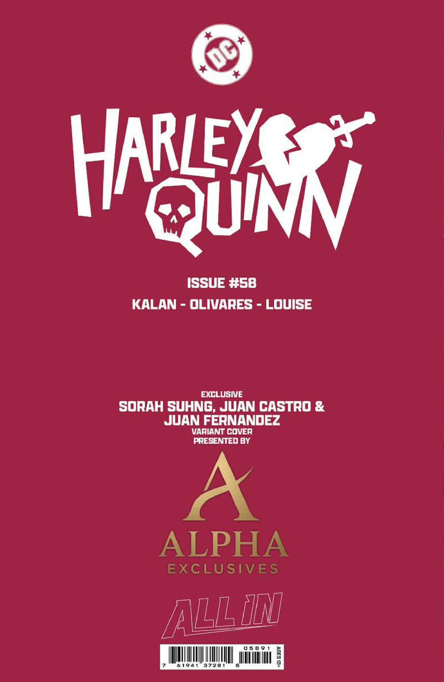 Harley Quinn #58 Sorah Suhng Exclusive Virgin Var