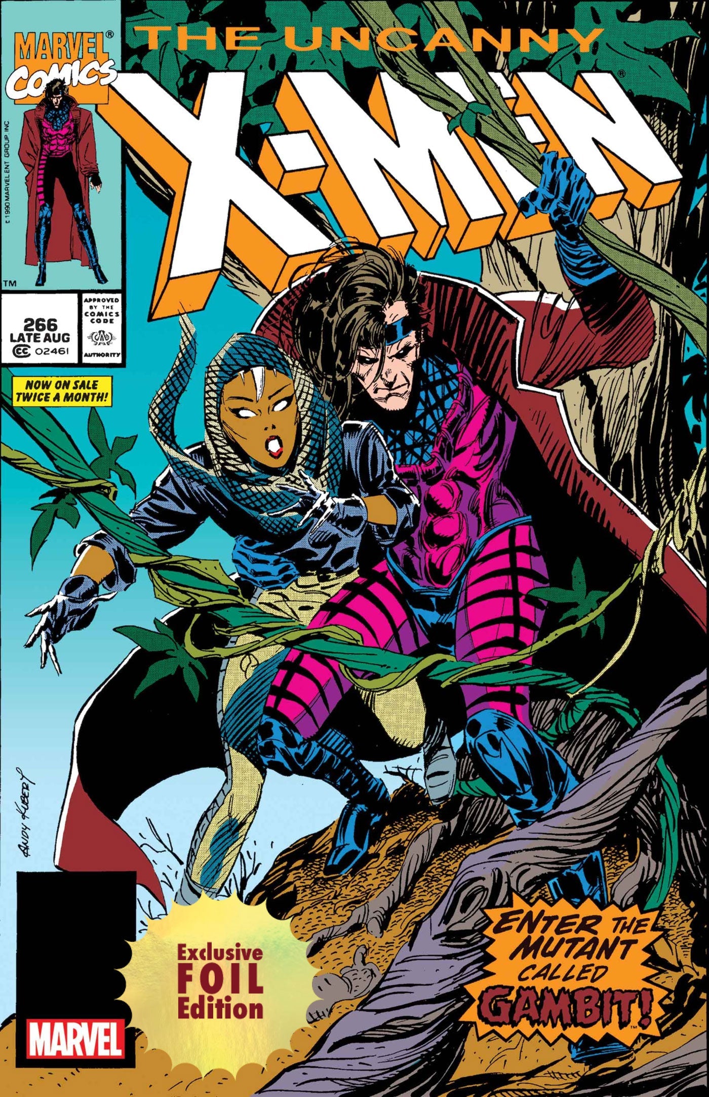 [Foil] Uncanny X-Men #266 Unknown Comics Exclusive Facsimile Edition [New Printing] Var