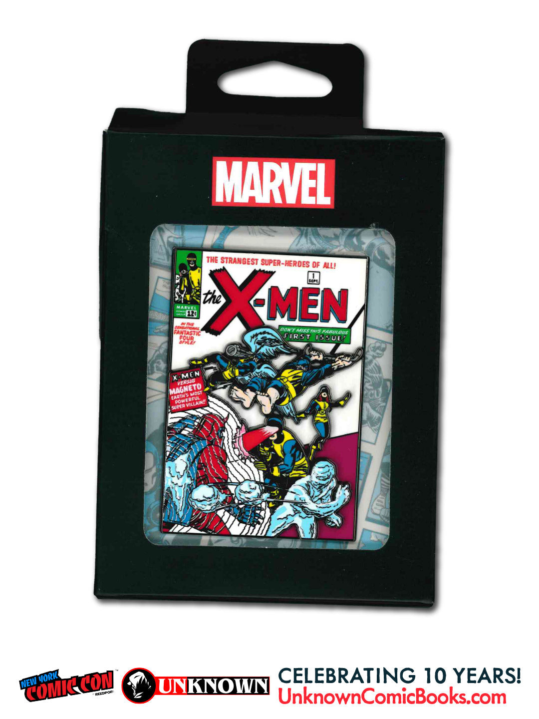 3" X-MEN #1 1963 Enamel Pin NYCC 2026 | Unknown Comics Exclusive